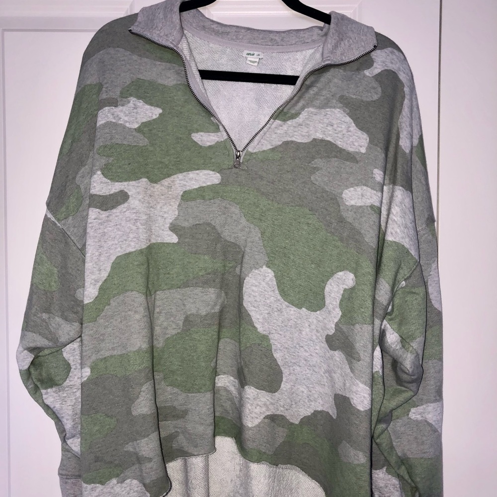 Aerie Oversized Half Zip Sweater